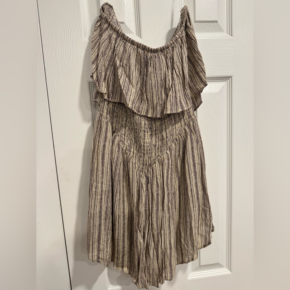 Striped Off-Shoulder Dress